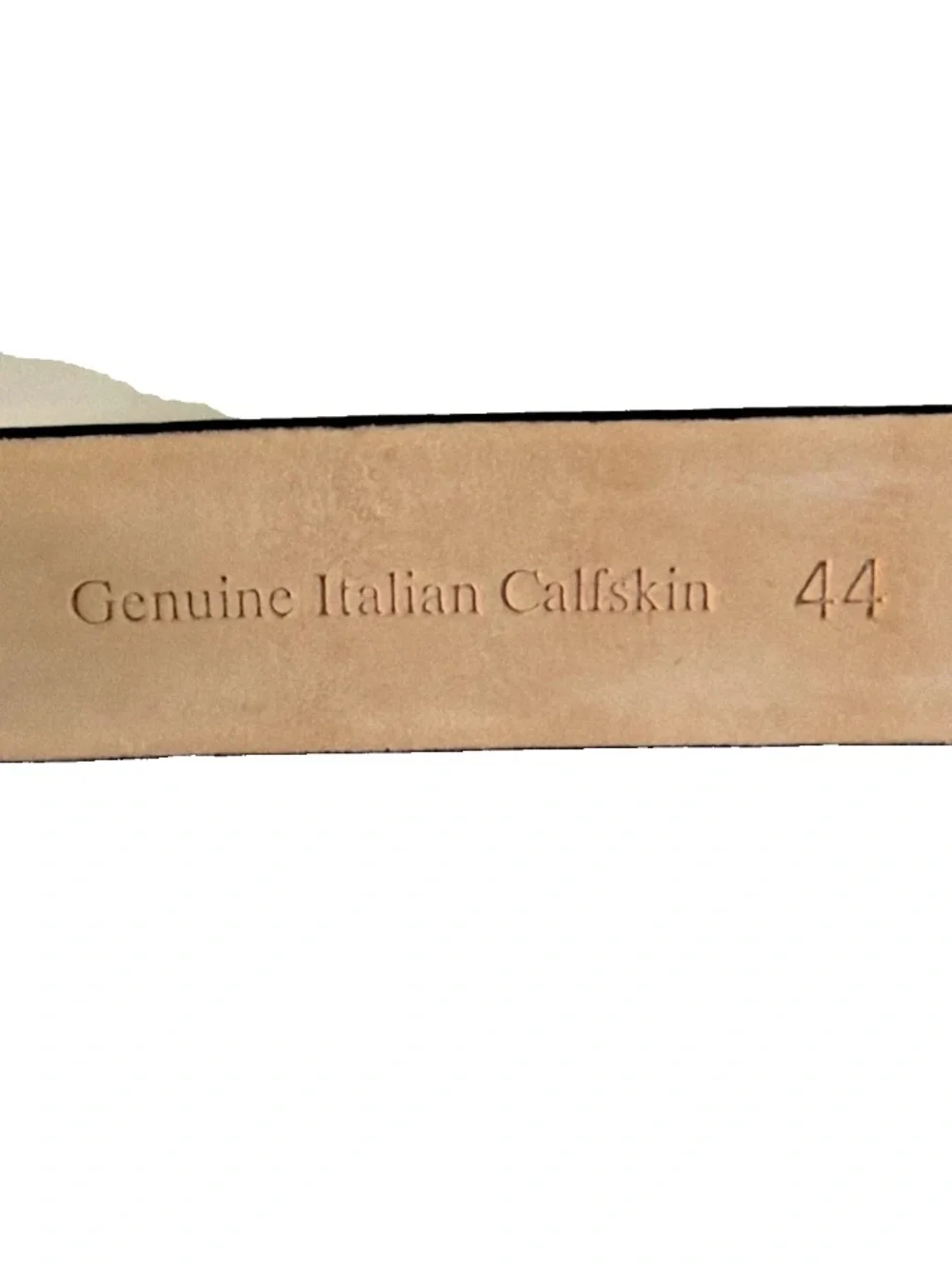 Genuine Italian Calfskin Belt 44 Blue Croc Embossed Leather Silver Tip Western